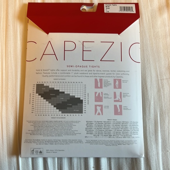 Capezio Hold and Stretch tights NWT - Picture 3 of 6